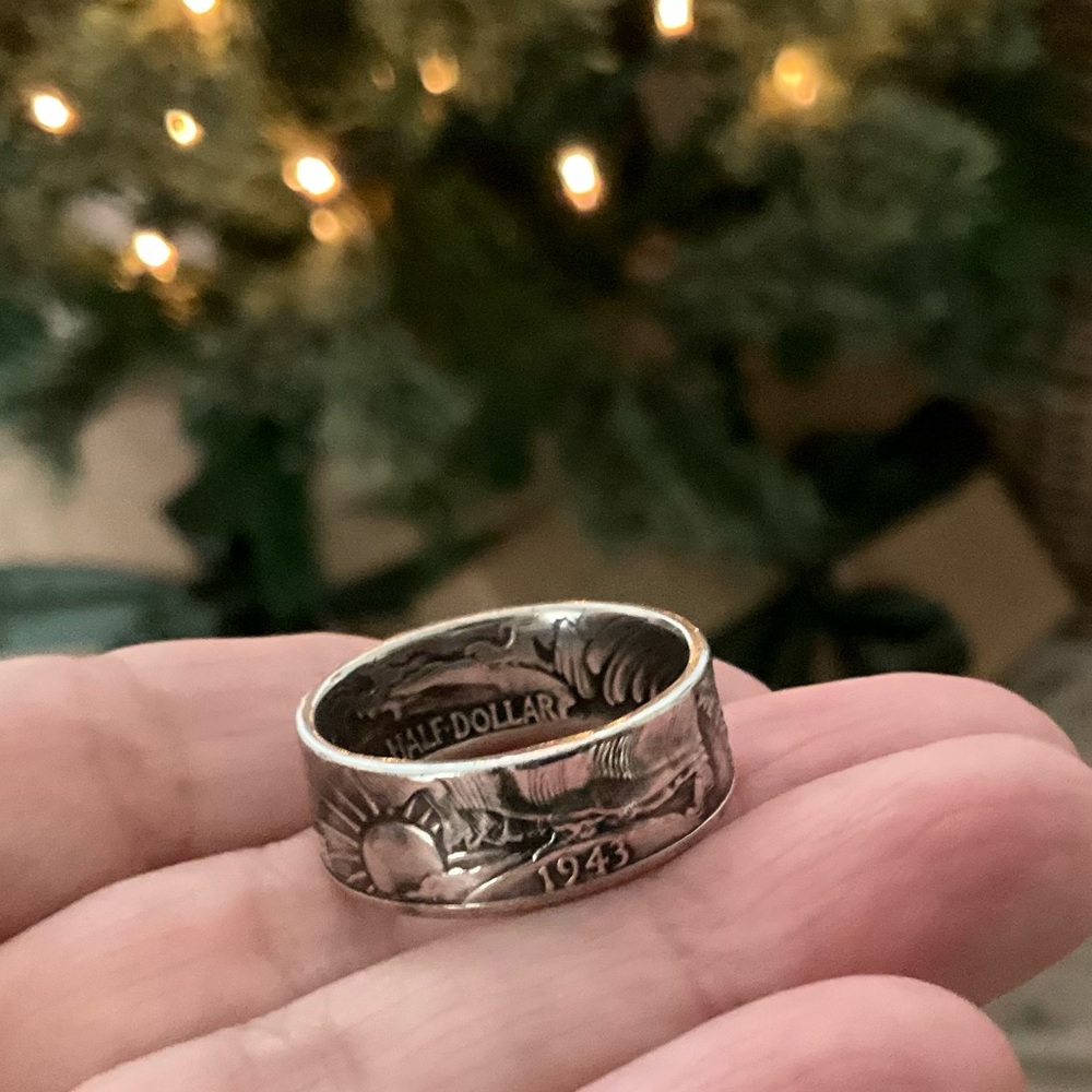 1943 Coin Silver Ring USA Vintage Continental Collectible - Picture 3 of 6